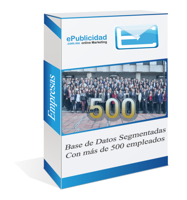 paquetes-con-mas-de-500-empleados Base de datos segmentadas con mas de 500 empleados / Segmented database with more than 500 employees