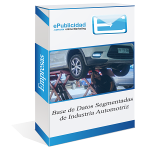 Base de datos industria automotriz / Automotive industry database.